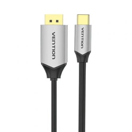 Vention Cable Conversor USB-C a DisplayPort 1,5m Negro/Plata CGZBG